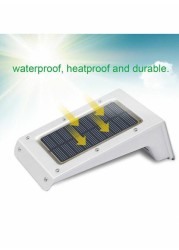 Outad Solar Outdoor Sound Control Human Body Induction Wall Light White