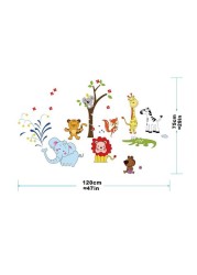 StickieArt - Jungle Toons Wall Decal - Large - 60 x 90 cm - STA-179