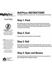 Household Essentials 4530 MightyStor 4-Piece Travel Packing Bags | 2 Medium and 2 Large