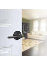 Schlage F170 Lat 622 Latitude Single Dummy Door Lever, Matte Black