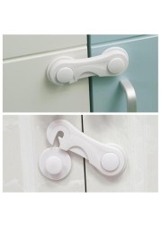 5pcs/lot Children's Security Protector Baby Care Multifunctional Child Baby Safety Lock Cabinet Wardrobe Drawer Door Safety Locks