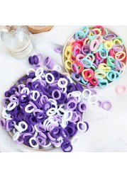 Toddler Hair Bands Baby Girl Children Headbands Colorful Elastic Hair Tie Nylon Scrunchie Hair Rope 50/100pcs Hair Accessories