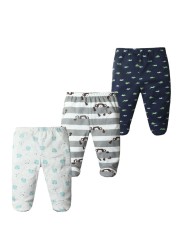 3pcs/lot Baby Pants 100% Cotton Autumn Spring Newborn Baby Boys Girls Pants Toddler Wear Infant Toddler Cartoon For Baby Clothes