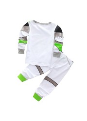 New Autumn Children's Clothing Sets Toy Story Cartoon Wooden Sets Kids Pajamas Buzz Lightyear Pijamas Jessie Long Sleeve Sleepwear