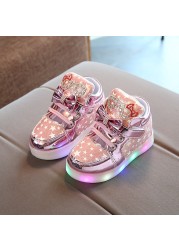 Light Up Shoes 2020 Glowing Sneakers For Girls Basket Led Children Lighting Luminous Shoes Sneakers Basket enfant led