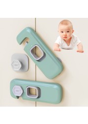 Adhesive Baby Drawer Lock Children Security Clip Safety Lock for Wardrobe Door Wardrobe Fridge Cabinet Baby Care Protector