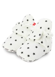 Newborn Baby Socks Shoes Boy Girl Star Toddler First Walkers Socks Cotton Comfort Soft Anti-slip Warm Crib Infant Shoes