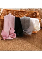 Baby Girls Socks New Toddlers Big Girl Bow Knee High Long Soft Kids Socks Bowknot 100% Cotton 0-3 Years Newborn Socks