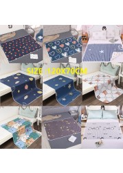 120x70cm Newborn Baby Portable Waterproof Changing Mat Infant Toddler Paper Changing Mat Castle Disposable Diaper Night Nappy Pad