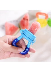 2 in 1 Baby Nibbler Pacifiers Feeder Cartoon Kids Fruit Food Feeding Nipples Safe Feeding Supplies Nipple Nipple