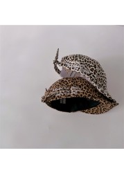 MILANCEL 2022 summer kids hat printed leopard alphabet children hat