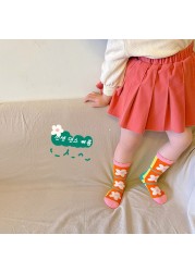 MILANCEL 2022 Summer Baby Socks Children Mesh Socks Girls Floral Socks Boys Socks