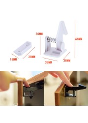 10pcs Baby Cabinet Door Lock Safety Security Invisible Drawer Lock Children Cabinet Protection