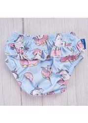 Happyflute - Baby Lace Diapers 3 Sizes 6-25KG Soft Baby Girls Swim Trunks Floral Print Cloth Diapers