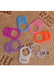 5pcs Multicolor Silicone Baby Dummy Pacifier Holder Clip Adapter for MAM Rings