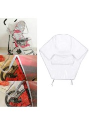 Stroller Accessories Transparent Rain Cover Fashionable Large Stroller Zipper Raincoat Dust Shield Necessary Baby Outdoor Supplies