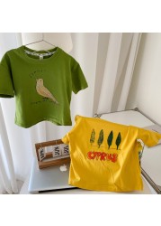 2022 summer new T-shirt children's clothing short-sleeved T-shirt boys cotton T-shirt fashion girls tops