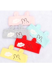 Cartoon Cute Rabbit/Bear Baby Blank Top Hat Headband Elastic Turban Knit Cap Bonnet Sleep Cap