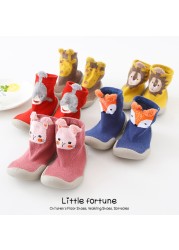 Baby Boy Girl Shoes Autumn Winter Spring Infant Nonslip Sock Baby Soft Rubber Sole Sock Toddler Shoes Anti-slip Floor Socks Shoes