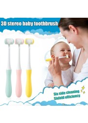 Baby Training Toothbrush Oral Care Baby Toothbrush Safety Triple Ribbon Brush Kindergarten Oral Health Care Products