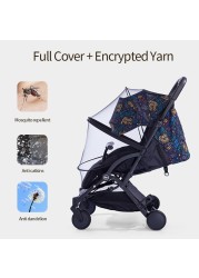 Baby Stroller Mosquito Net Full Cover Universal Pram Anti Mosquito Net High Quality Summer Pushchair Mosquito Net Breathable