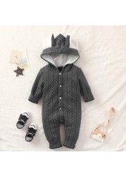 Bobora Baby Clothes Long Sleeve Newborn Baby Clothes Spring Baby Boys Girls Hooded Clothes Size 0-18M