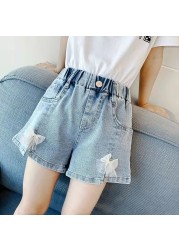 2022 Kids Baby Girl Summer Denim Clothes Shorts Shorts Jeans Children's Clothing Girl Casual Short Pants Infant Bottoms 3 -12Yer