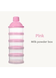 Portable Milk Powder Formula Dispenser Food Container Storage Feeding Boxes for Baby Kids Toddler 4/5 Grid Baby Food Storage Box