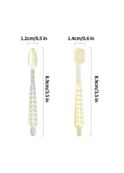 2Pcs Baby Training Toothbrushes Silicone Tongue Cleaner Soft Kids Teeth Brush Children's Toothbrush Infant Oral Care Tool