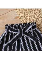 2021 new summer striped shorts casual children's clothing shorts for girls sports shorts kids clothing girl