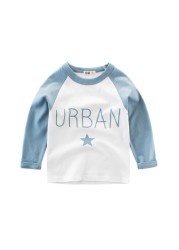 Kids Boys Letter Printed T-Shirt Long Sleeve Autumn Children