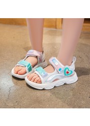 Girl Sandals Summer Of 2022 New Beach Shoes Kid's Comfortable Breathable Pink Sport Sandals Baby Leisure Children's Sandal