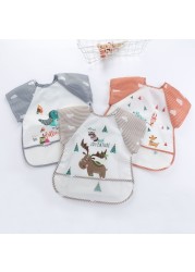 Baby Bibs Feeding Waterproof Bandana Cute Short Sleeve Bibs for Baby Girl Bib Saliva Boy Burp Cloths Feeding Accessories