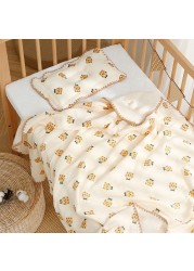 4 Layers Baby Born Blankets Muslin Cotton New Born Swaddle Wrap Baby Stroller Blankets Bedding Baby Accessories Bath Towel