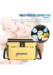 Waterproof Diaper Bag Large Capacity Mother Travel Bag Multifunctional Maternity Mother Baby Stroller Bags Organizer Mummy Bag