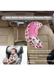 Baby Car Seat Headrest Head Support Sleeping Shoulder Belt Pillow Neck Cover Interior Travel Accessories