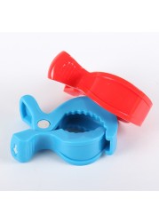 Colorful Baby Car Seat Accessories Plastic Pushchair Toy Clip Stroller Stroller Connect To Hook Cover Blanket Mosquito Net Clip