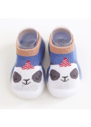 Unisex Baby Girls Boys Cute Cartoon Non-slip Cotton Toddler Floor Socks Animal Pattern First Walker Shoes For Newborns