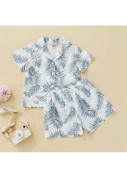 18M-5Y Baby Boys Pajama Sets Summer Short Sleeve Top and Shorts Sleepwear Clothes Fashion D01