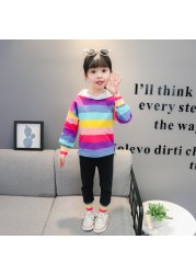 Toddler Girls Clothes Sets Kids 2022 Fashion Infant Spring Autumn 2pcs Cotton Outfits Striped Hoodie Tops+ Pants Baby Tracksuits