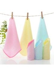 Square Baby Face Towel Bamboo Fiber Towels Infant Soft Wipes Wipe Bathing Towel Kids Cotton Bath Towels 3pcs/set