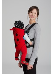 Baby carrier in the shape of a beetle, unisex, kangaroo c-helps maintain the position of the spine