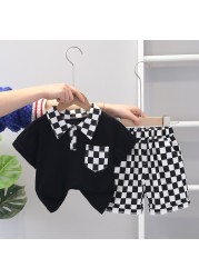 New Baby Clothes Suit Summer Children Boys Girls Fashion T-shirt Shorts 2 Pieces/Set Baby Costume Casual Cotton Kids Sportswear