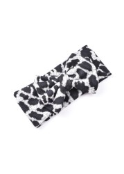 2022 Fashion Baby Headwear Classic Headbands for Girls Children Leopard Hair Band Bow Stretch Hair Accessories Kids Infant