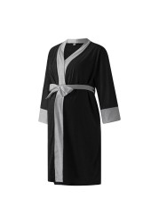 V-Neck Maternity Nightgown Women Clothes Nursing Nightgown Sleepwear Pajama Sleepwear Nightgown