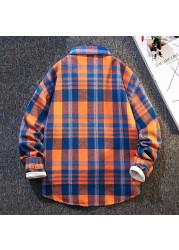 2022 New High Quality Boys Casual Long Sleeve Plaid Button Down Shirt Classic Casual Shirt For Kids (6-16 Years)