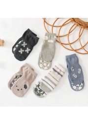 Summer Baby Cotton Silicone Non-slip Floor Ankle Socks for Girls Boys Clothes Anti-slip Funny Cute Cartoon Kawaii Kids Clothes