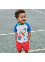 Kids Clothes 2022 Summer Boys Sets Children's Stripe T-shirt Elastic Waist Pants Suits Toddler Waistcoat Tops Set Fashion Clothes