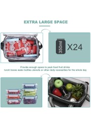 15L Waterproof Capacity Thermal Lunch Box Handbag Travel Bag Portable Cooler Insulated Picnic Food Bags For Men Women Kids