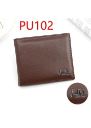 Business Men's Leather Wallets PU Leather for Men Credit ID Card Holder Solid Wallet Pockets Bags carteira portfel cartera hombre